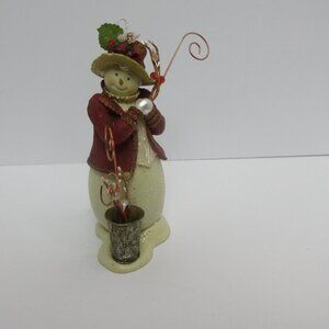 Snowman Remembering You Always Photo Holder 6 " DEMDACO 2003 Winter Promenade